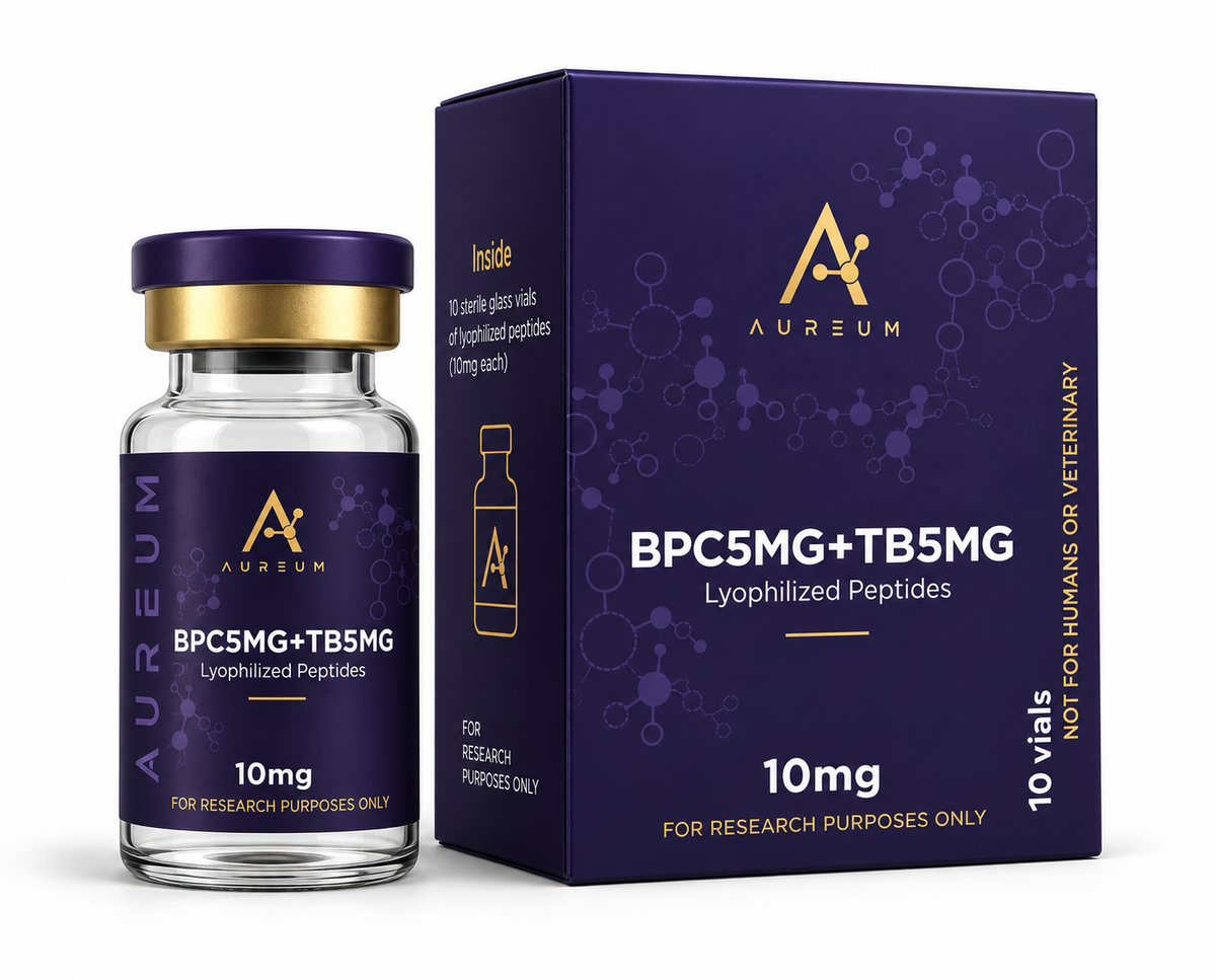 Aureum BPC-157 + TB-500 Blend – 10mg (BPC 5mg + TB 5mg)