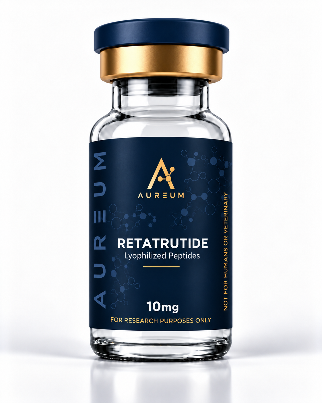 Aureum Retatrutide – 10mg Lyophilized Peptide