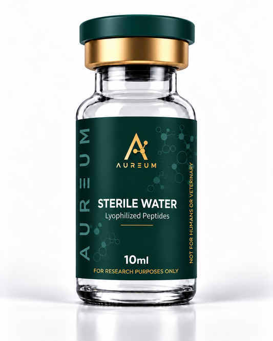Aureum Sterile Water – 10ml Laboratory Reconstitution Liquid