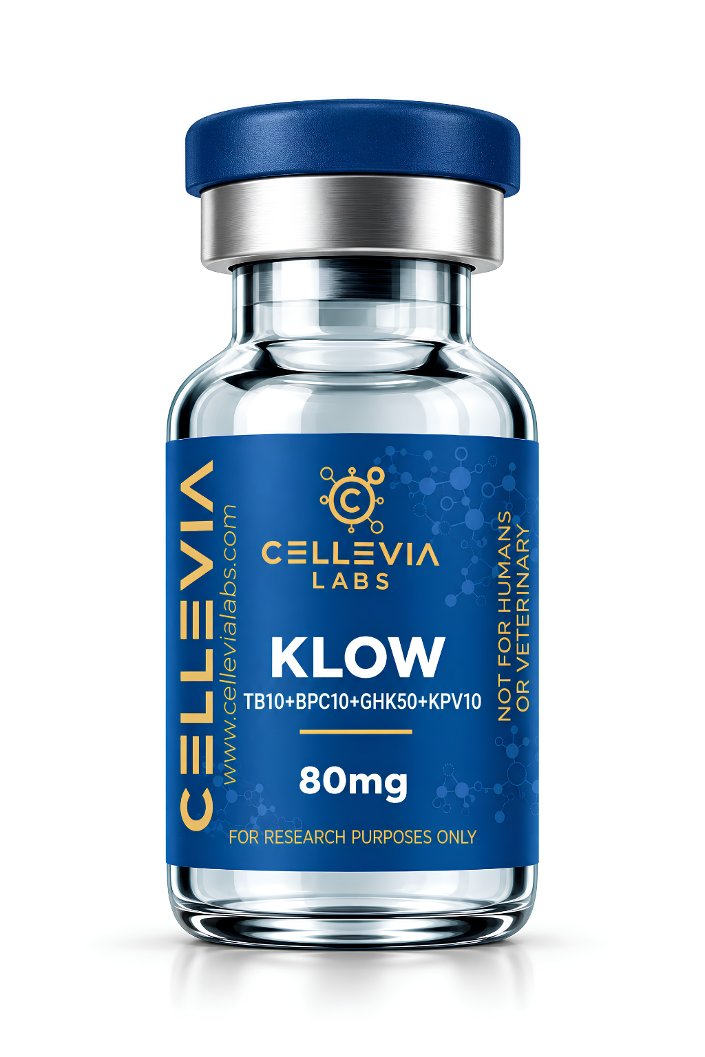 klow blend bpc157 ghk cu tb500 kpv vial 80mg